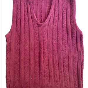 vintage 80s Acrylic Fiber Sweater Vest Size XL